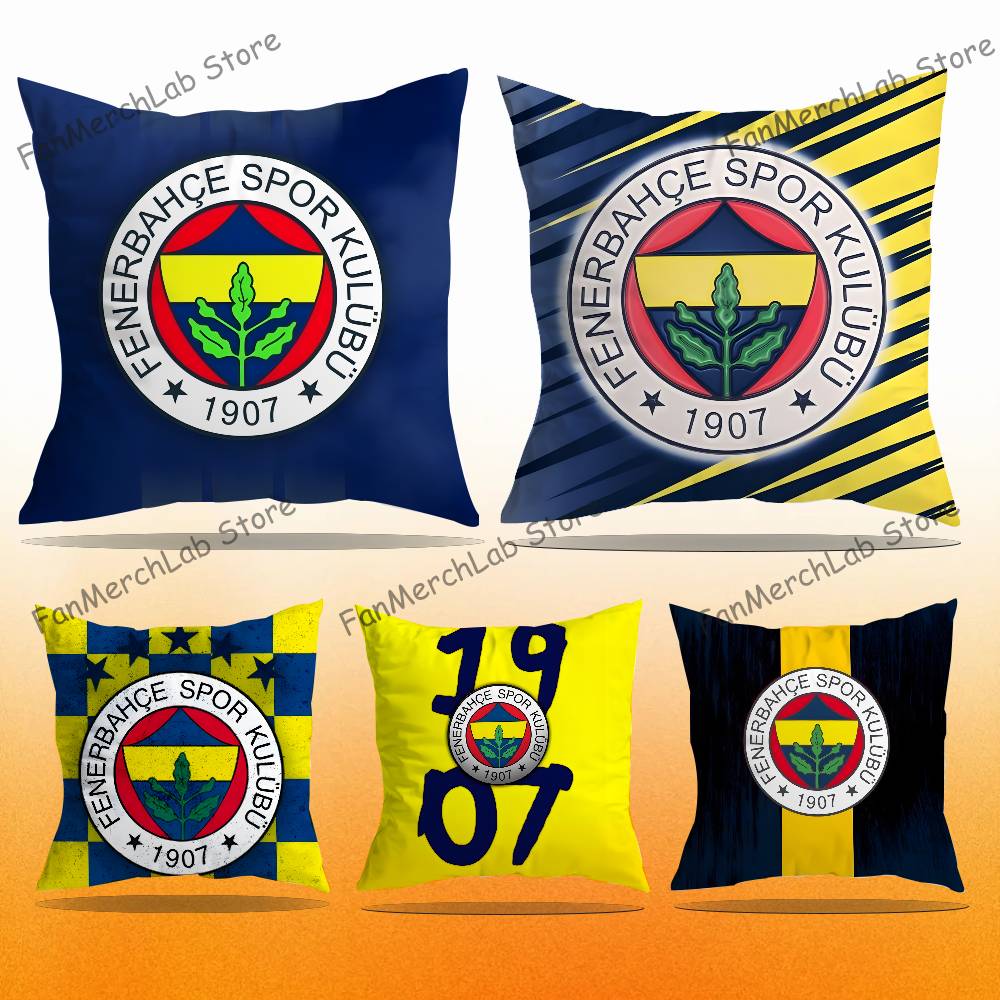 Turkey FFenerbahceSE Pillow Case Ultra Soft Skin Friendly Fabric Cloud Like Comfort Concealed Zipper