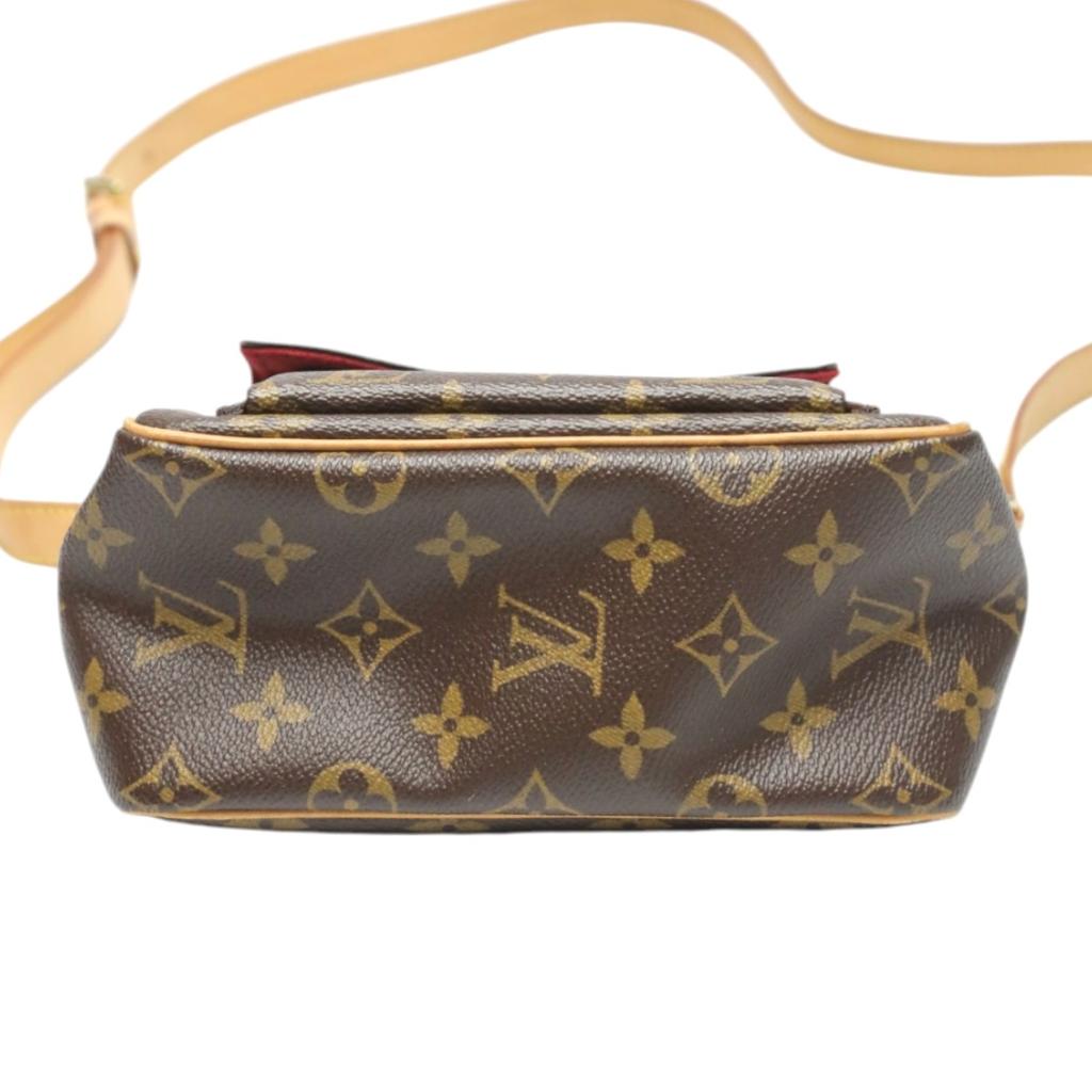LOUIS VUITTON Monogram Viva Cite PM Shoulder Bag Brown Women M51165 Used