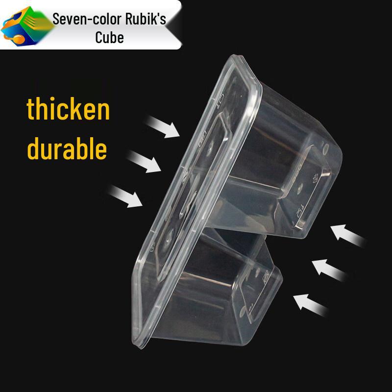 ZISIZ Disposable 2-Compartment Lunch Box