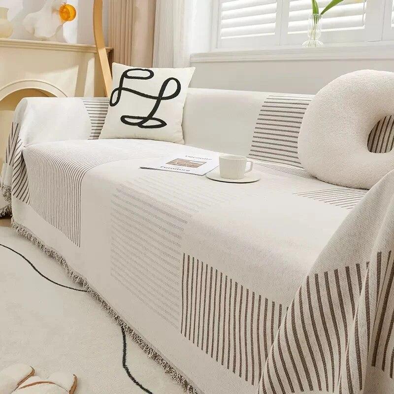 Одеяло универсальное, пылезащитное и устойчивое к кошачьим царапинам, тканевое одеяло для дивана, домашний декор, диванное полотенце, одеяло из синели, чехол для дивана