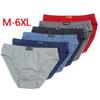 6 упаковок мужского нижнего белья, хлопковые трусы свободного кроя со средней посадкой, толстое нижнее белье больших размеров