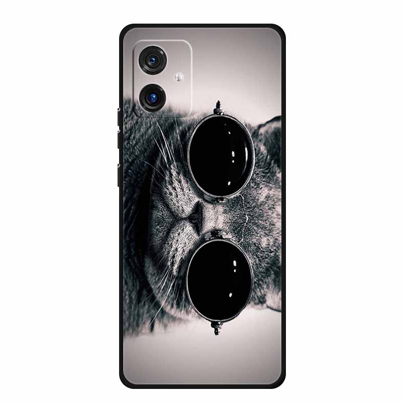 For Motorola G14 4G Case Animals TPU Silicone Soft Cover Phone Cases for Moto G14 G 14 MotoG14 PAYF0010IN Shockproof Wolf Fundas