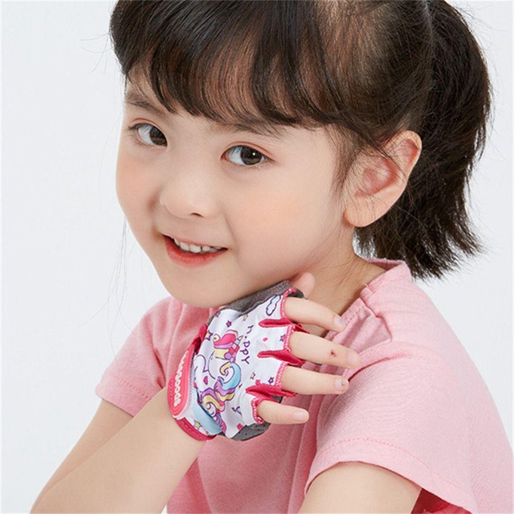 Перчатки для горного велосипеда для мальчиков и девочек, спортивные перчатки, детские велосипедные перчатки, перчатки с половиной пальца