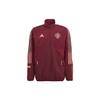 Manchester United Travel Мужская куртка с воротником-стойкой и полумолнией бордового цвета GK9427