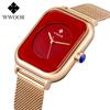WWOOR New Fashion Classic Ladies Watch Elegant Light Luxury Square Quartz Waterproof Women's Watch