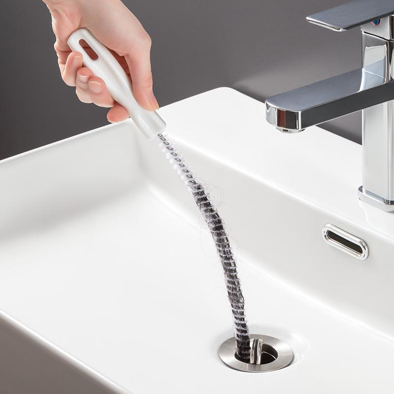 Щетка для прочистки труб Аксессуары для ванной комнаты Dbathroom Душ Ванна Слив Захват для волос Длинная Очиститель Чистка канализационных труб Бытовой