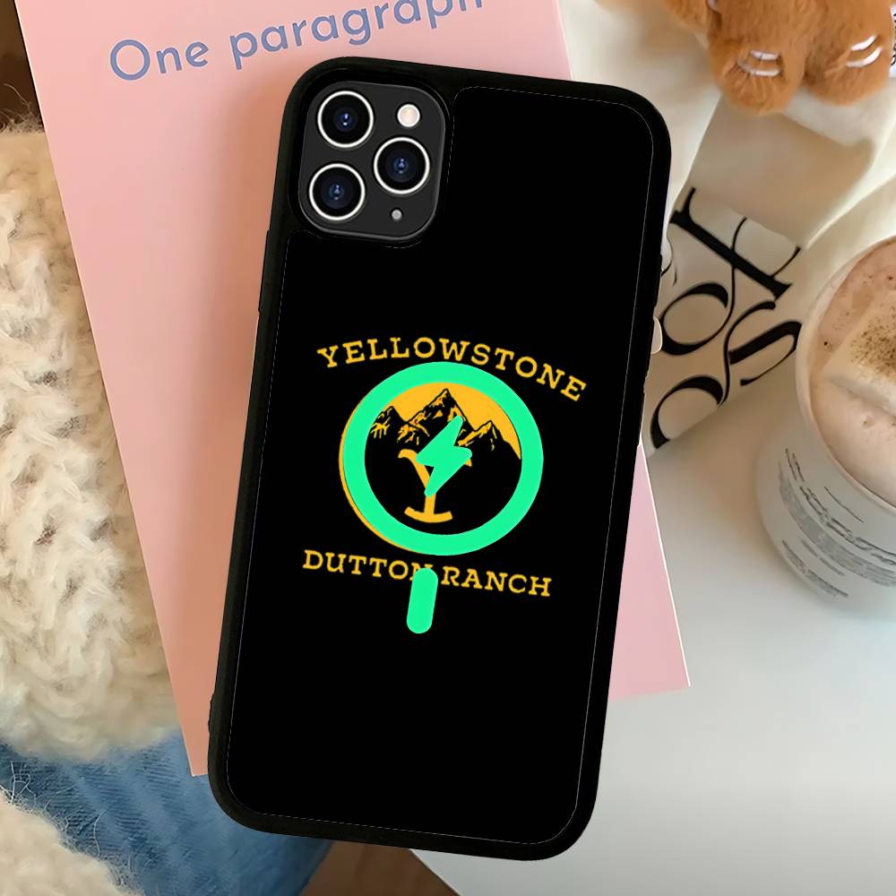 Y-Yellowstone Logo For Magsafe Magnetic Wireless Phone Case For IPhone 11 12 13 14 15 16 17 Pro Max Plus Cover