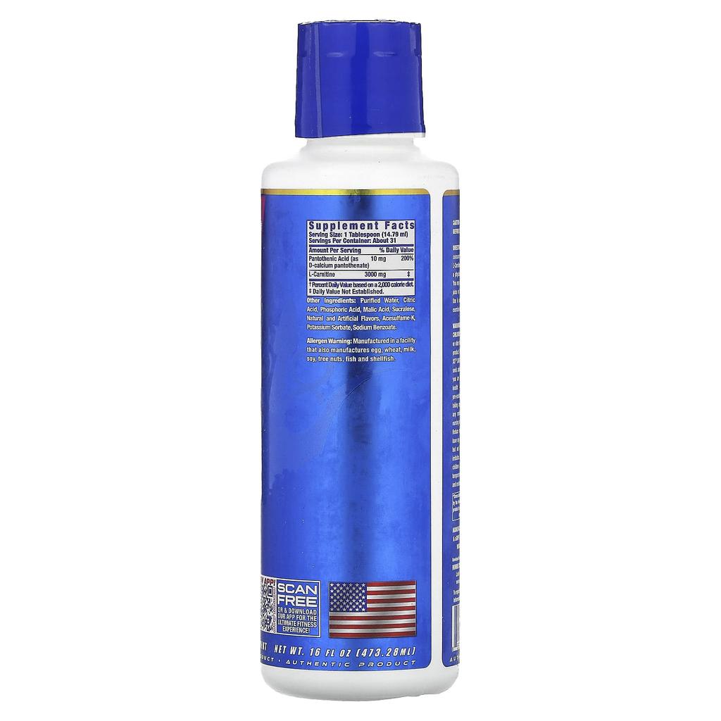 Vital Edition, L-Carnitine Xs 3000, Mixed Berry Flavor, 473.28 Ml (16 Fl Oz)