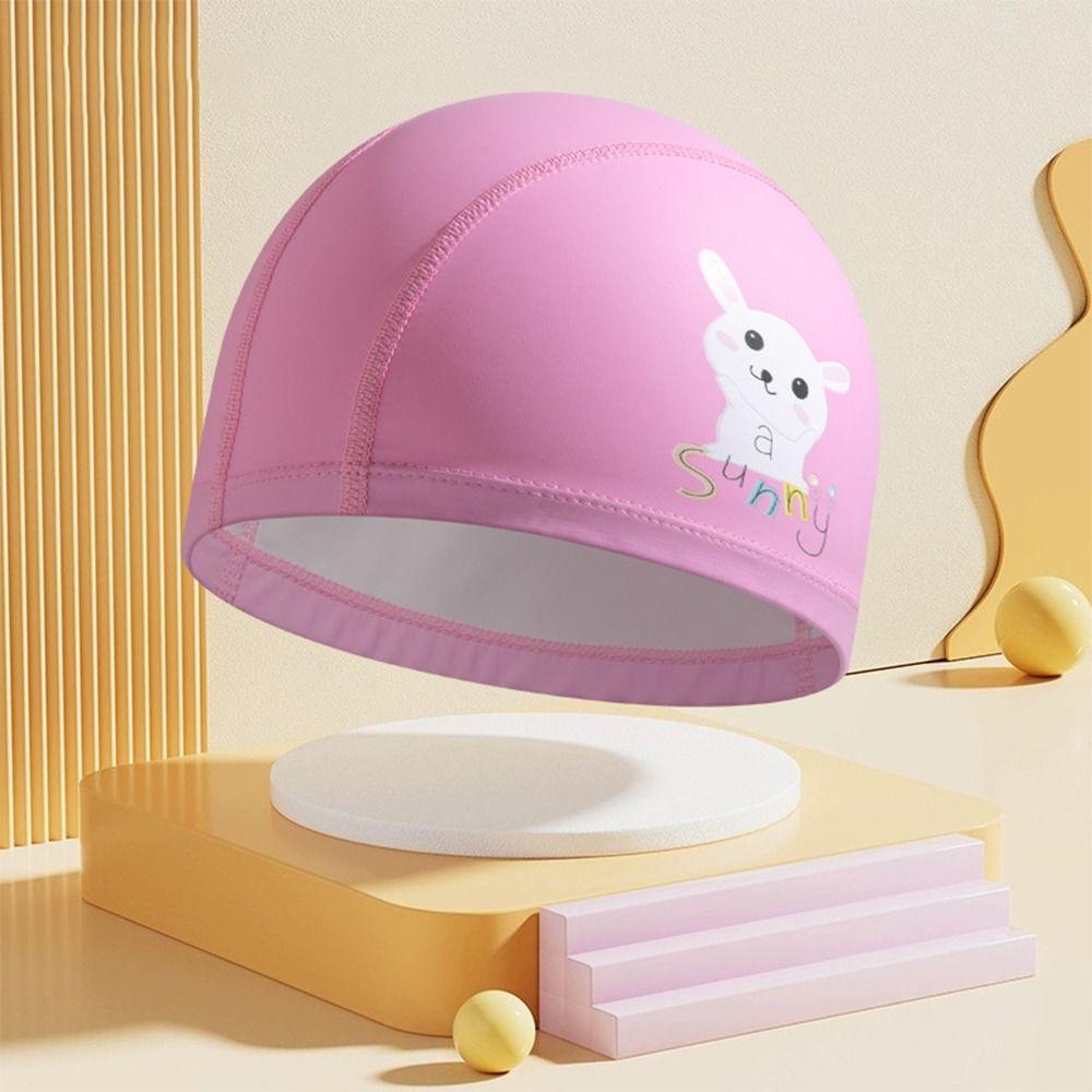 Детские шапочки для плавания из полиуретановой ткани, эластичные шапочки для плавания, дайвинга, шапочки для мальчиков и девочек