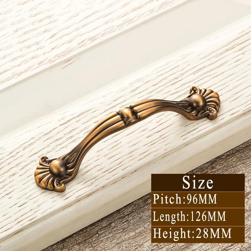 Винтажные ручки из желтой бронзы | Ретро ручки для ящиков и мебельные ручки | Ручки для мебели из цельной латуни для дверей, кухни и спальни