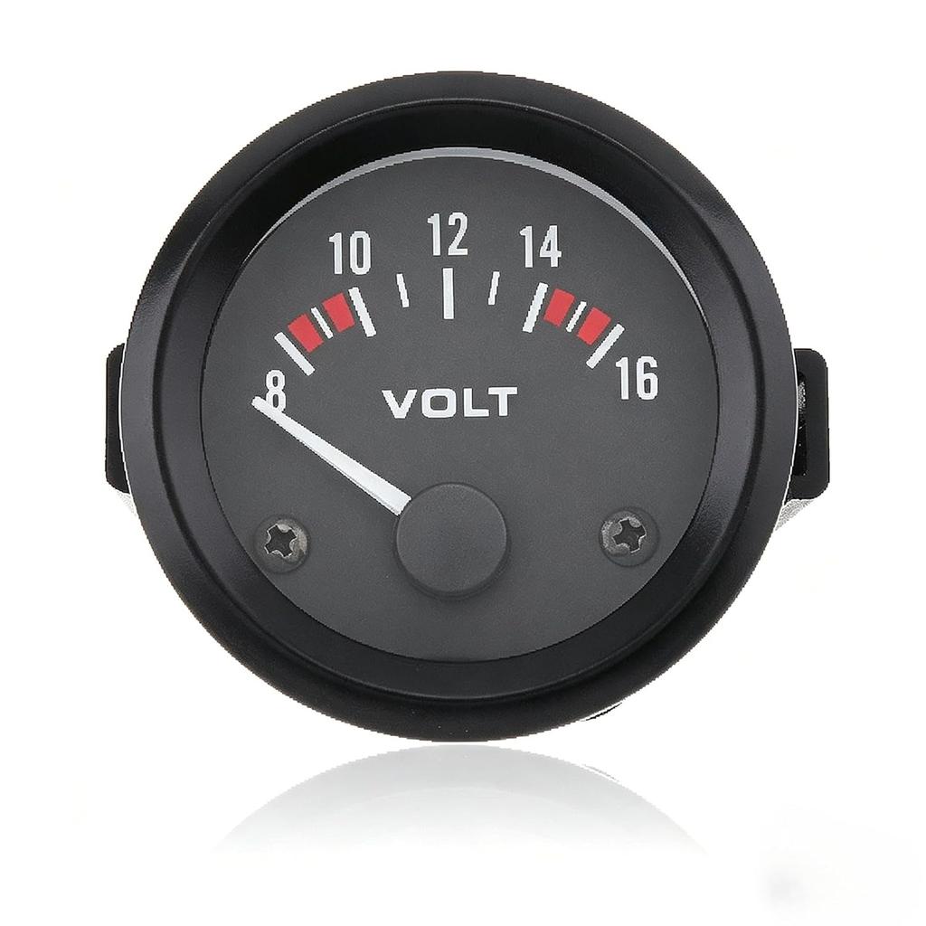 2" 52MM 12V 8~16V Универсальный Светодиодный Электрический Автомобильный Вольтметр Измеритель Напряжения, Вольтметр, Стрелочный Вольтметр