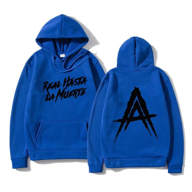Anuel AA Album Real Hasta La Muerte Hoodies Hip Hop Hoodie Winter Tops Long Sleeve Harajuku Sudaderas