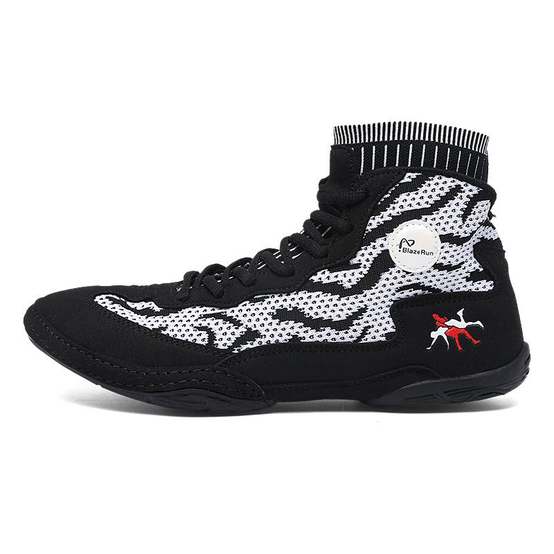 Мужские борцовки, боксерки, подростковые вязаные кроссовки для тренировок в зале, кроссовки для борьбы, боевые тренажеры, нескользящая обувь для тренировок приседаниями