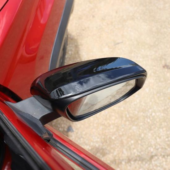 Piano Black Side Mirrors Rearview Trim Cover For Toyota Tacoma 2015-