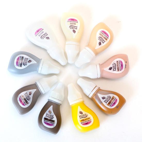 Пигмент для татуировки в бутылках, естественная красочная высокая пигментация