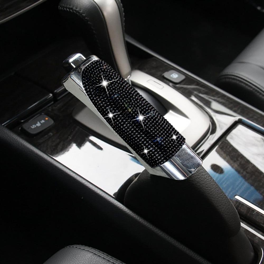 Easy to Install Crystal Car Handbrake Cover Auto Gear Shift Collars Car Interior Accessories