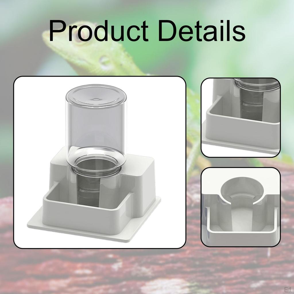 Контейнер для воды для аквариума с автоматическим механизмом питья и бутылкой для гекконов, черепах