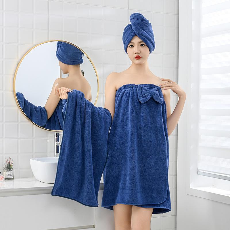 Мягкий и плотный коралловый флисовый халат для взрослых - унисекс, с длинными рукавами и лямками