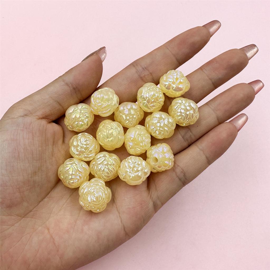 15 шт 21 мм модные акриловые цветы свободные бусины для самостоятельного изготовления ожерелий браслетов ювелирных изделий