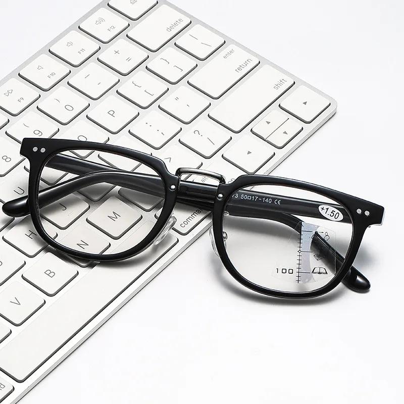 3 в 1 Фотохромные бифокальные солнцезащитные очки для активного отдыха, анти-синий, очки для близи и дали, новые модные спортивные мультифокальные очки для чтения