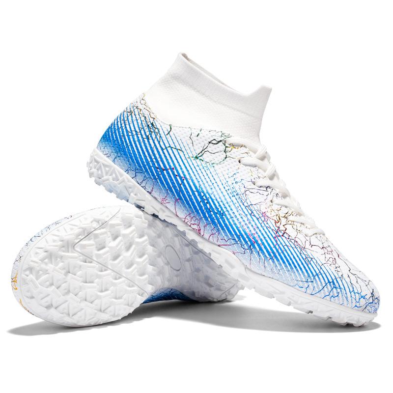 Новые футбольные бутсы, мальчиковые высокие шипы, сломанные гвозди, Ronaldo Assassin, юношеские, для средней школы, студенческие спортивные туфли