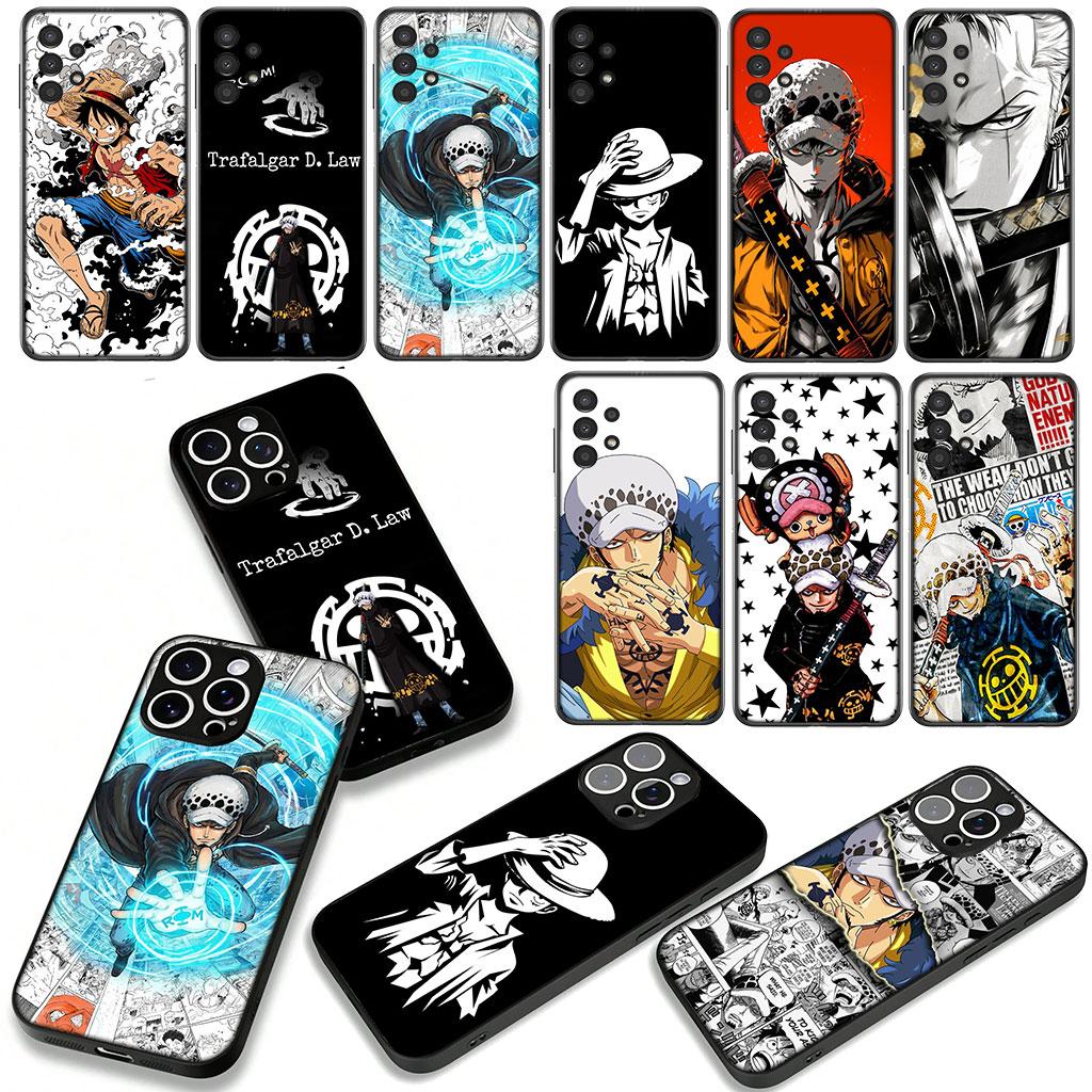 Trafalgar Luffy One Piece Water Law Case for Motorola Moto G54 G05 G24 G55 G75 G85 G15 G57 G86 Power Edge 50 30 Fusion neo Pro