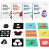 Babys Black and White High Contrast Flash Cards Visual Stimulation Card Montessori Toys Learning Educational Toys for Baby Gifts