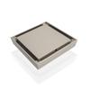 Modern Square Pattern Copper Bathroom Floor Drain Black Gold Brushed Shower Strainer with Tile Insert for Hotels and Bathtubs
