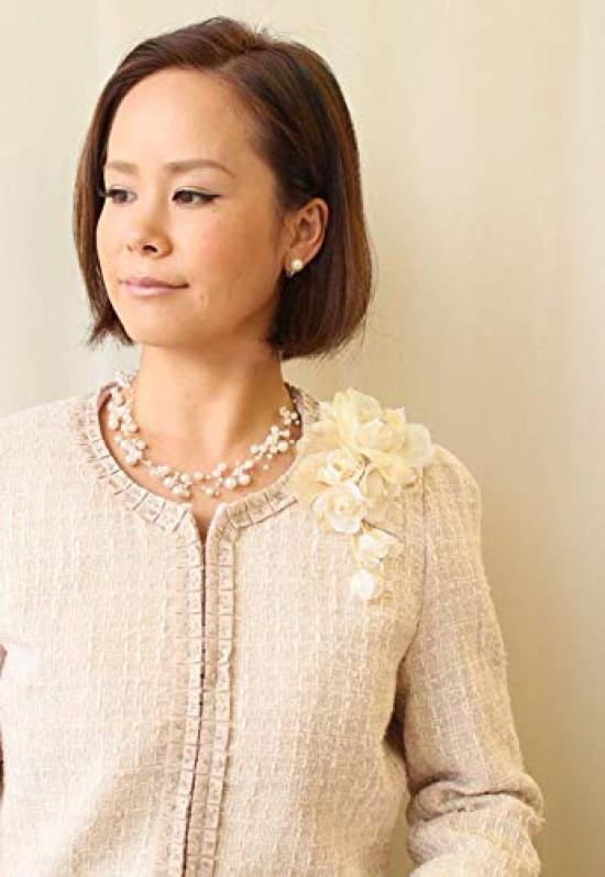 Beige [Kamakura Kogei] Corsage, Formal, Large, 3-valve Bud, Women's, Gold,