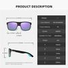 Fashion Purple Sunglasses Men Women Sun Glasses Retro Square Sport Driving Fishing Gradient Big Frame Eyewear UV400
