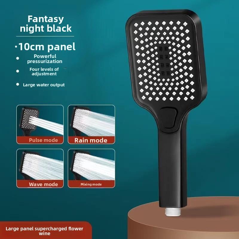 Душевая лейка высокого давления ABS Квадратная Дождевой спрей Ручная лейка для душа для ванной