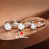 D VVS1 1-3ct Круглое кольцо с муассанитом 18K Белое золотое серебро 925 пробы с бриллиантами GRA Обручальные кольца для женщин