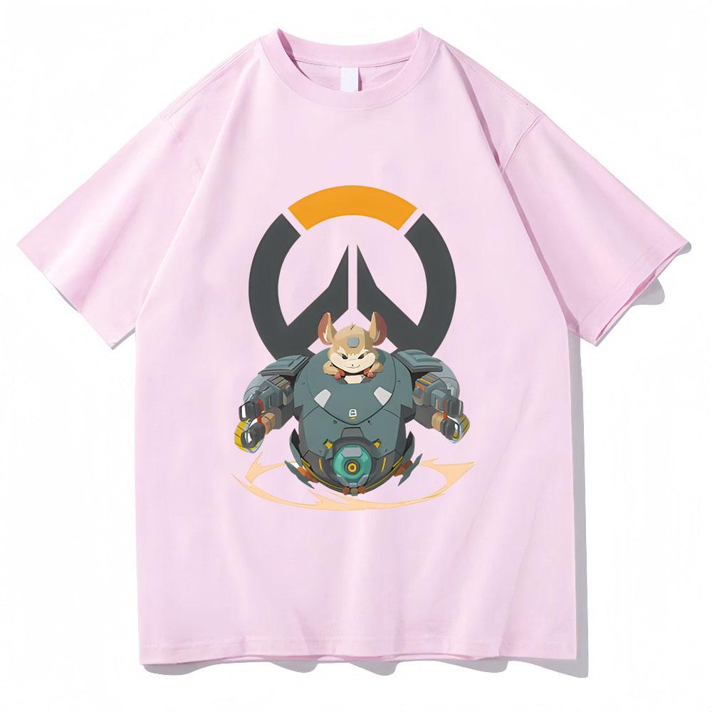 Летние Игры Overwatch Графические мужские футболки Высокое качество Одежда Харадзюку Повседневные Свободные Футболки с коротким рукавом Женские футболки Топ