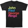 Beatles JPG R Pepper Suit Color Slim Fit Black Unisex T-shirt
