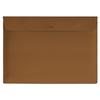 Soymix Magnet Leather Laptop Pouch MacBook Bag SOL2, Camel Brown
