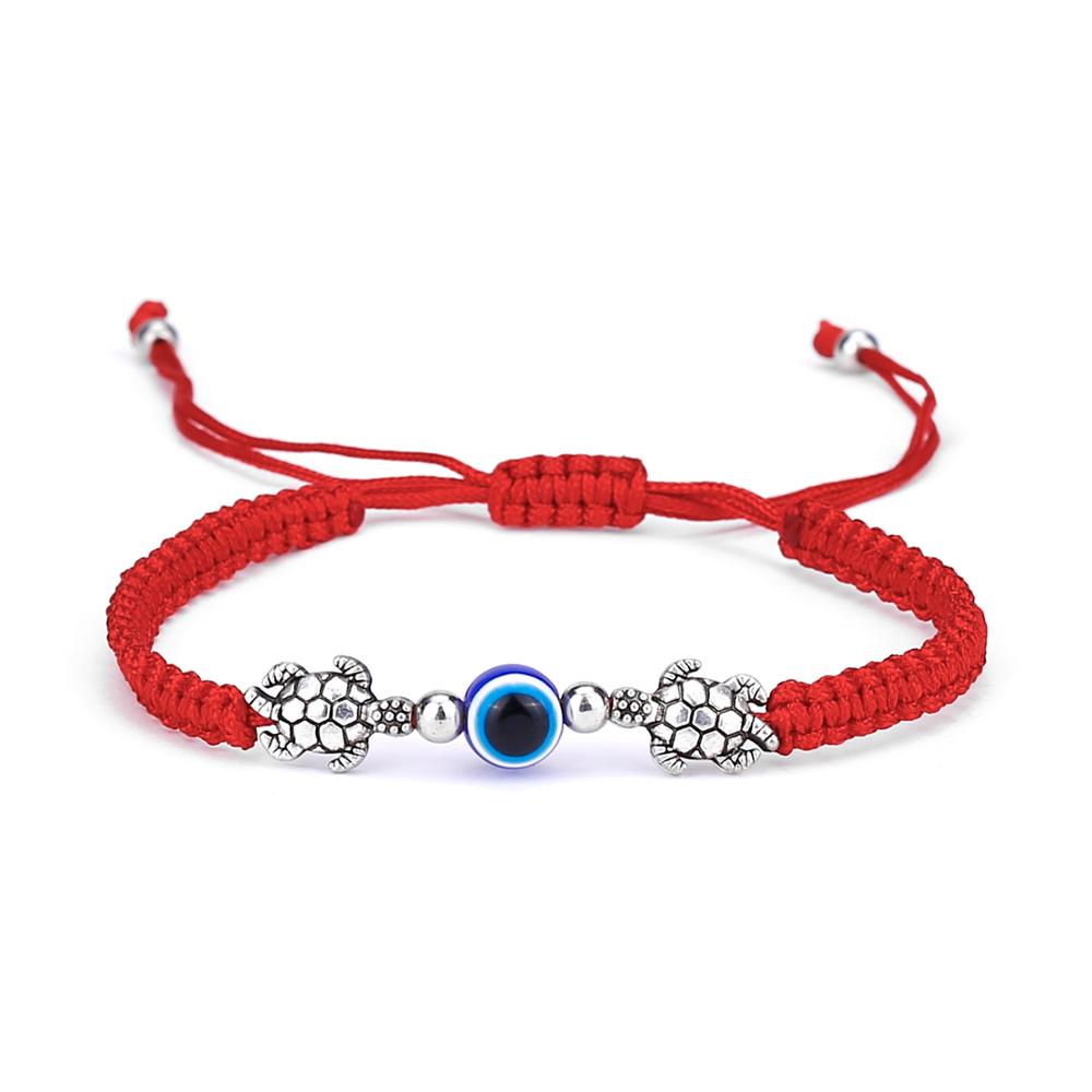 Lucky Blue Evil Eye Charms Bracelet Handmade Black Red String Thread Rope Couple Bracelet 2020 Lucky Jewelry For Women Men Gifts