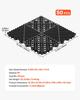 Interlocking Drainage Mats, 310 x 310 mm, Modular Garage Flooring Tiles, Non-Slip PP Drainage Floor Tiles, Self-Draining, Easy Installation, for
