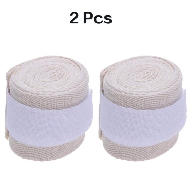 2 Rolls 2.5/3M Cotton Boxing Bandage Sports Strap Sanda Gauntlets MMA Hand Gloves Wraps Belt Wraps Bandage For Competition