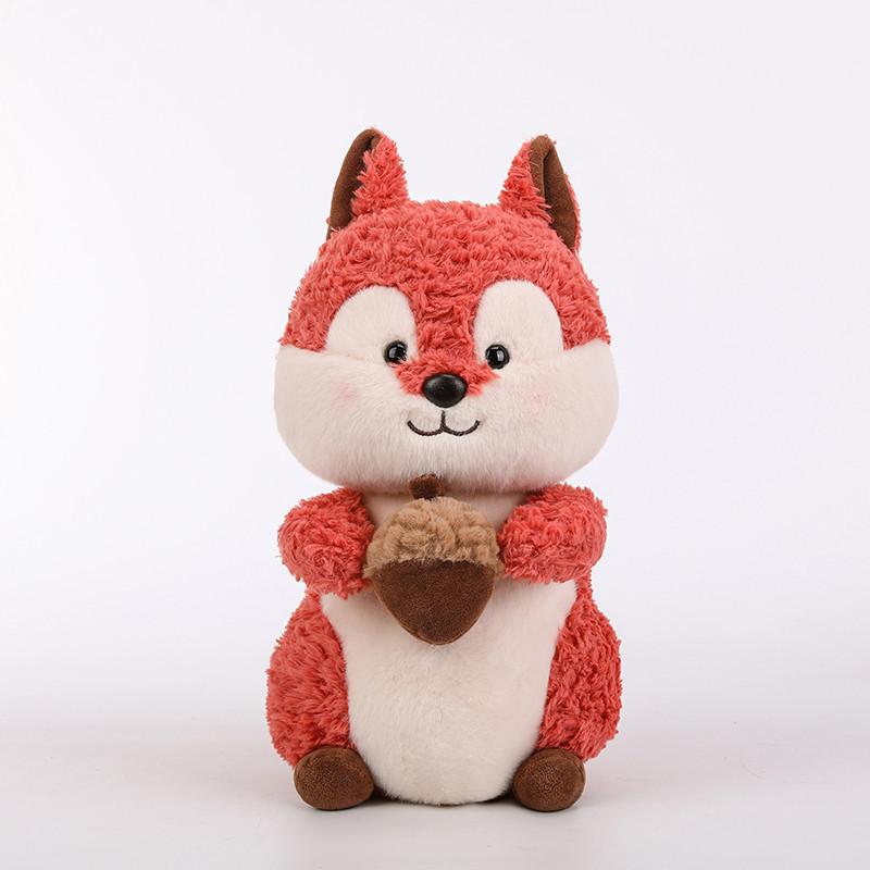 Плюшевая мультяшная игрушка-белка, милые куклы-мягкие животные, украшения, подарки для детей