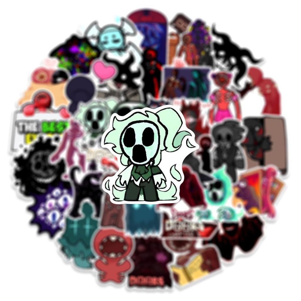 Doors Roblox 50 шт Фигурка Чемодан Чашка Ноутбук Холодильник Водонепроницаемая Наклейка