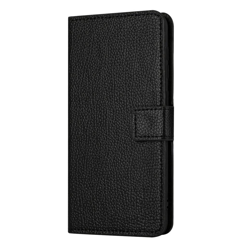 For Samsung Galaxy Xcover7 Cell Phone Case Litchi Texture PU Leather Wallet Stand Anti-drop Cover