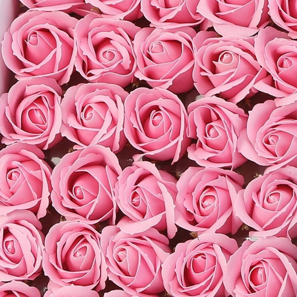 50Pcs Three Layer Rose Foam Rose Wreath Making Foam Rose Heads Soap Rose Flower Bridal Bouquet