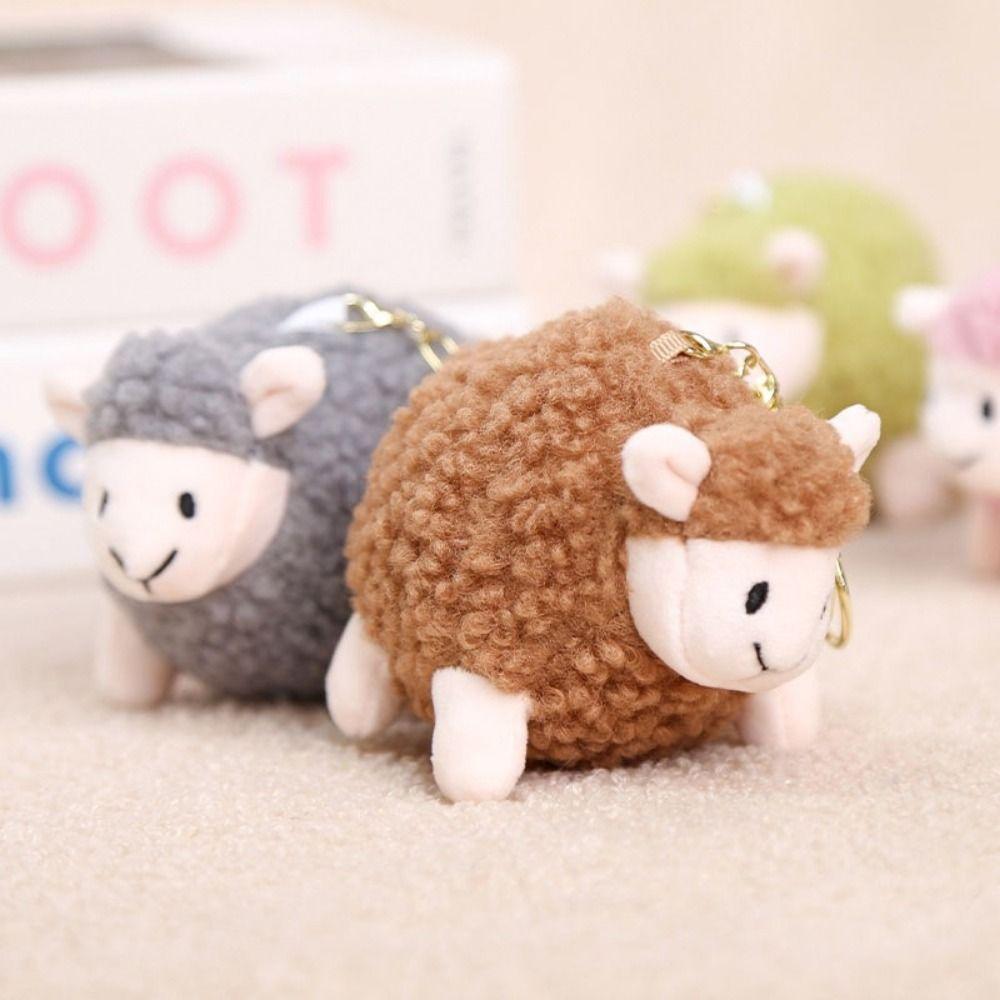 Miniature Stuffed Animal Keyring Plush Chubby Lamb Plush Toy Soft Plush Toy Pendant Bag Decoration