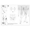 Edison chandelier 5 black