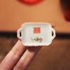 Creative Fine Workmanship Ornament Non-Fading Mini Ceramic Tray Dollhouse Cutlery for Role Play Miniature