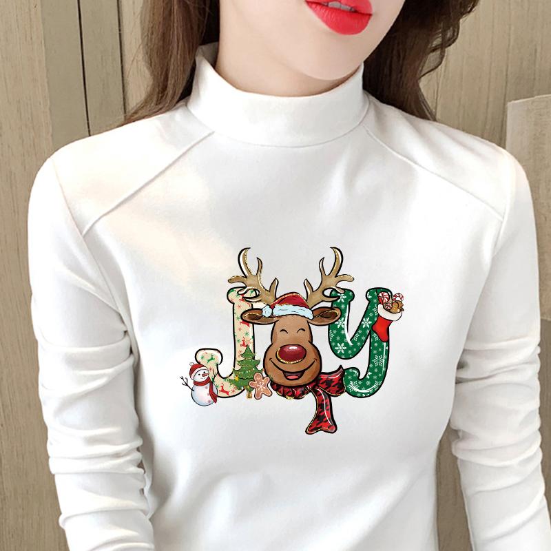 Parches Para Ropa Christmas Joy Hoodies Термопрессовая аппликация Футболка Одежда Наклейки Diy Parches Decals Горячая печать