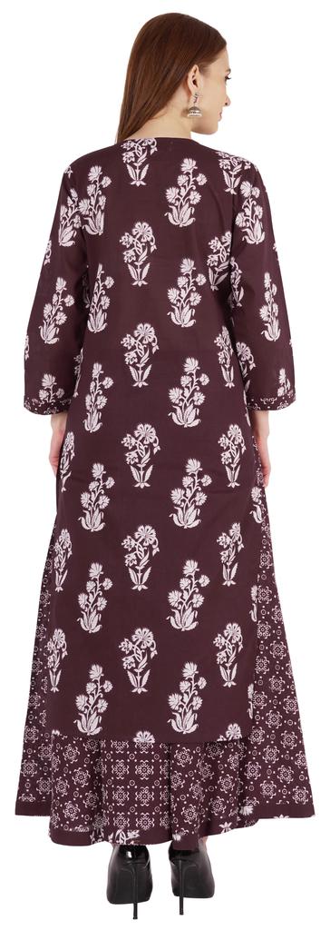 Phagun Indian Ethnic Cotton Kurti & Skirt Set For Women  S Partywear Dress Printed Traditional