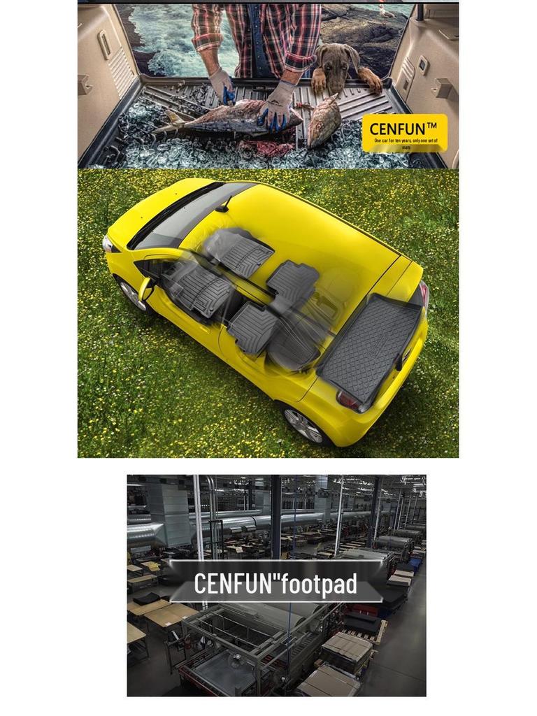 Нескользящие экологичные коврики из ТПЭ для ног и багажника для праворульных Toyota Aqua Prius C