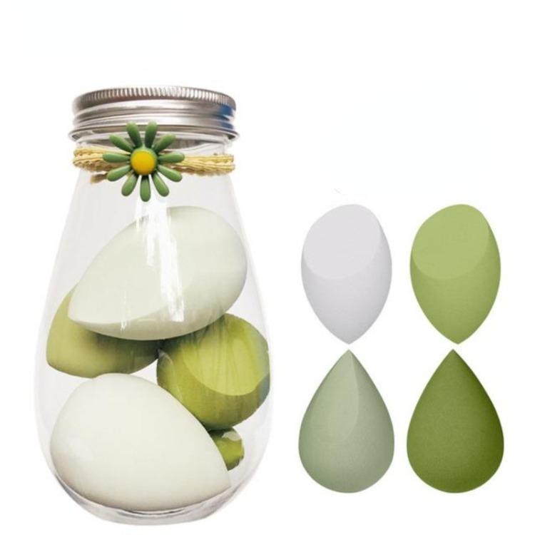 4/5/6 шт. набор спонжей для макияжа, косметические пуховки для тонального крема, пудры, консилера, блендер для макияжа с коробкой, серия цветов