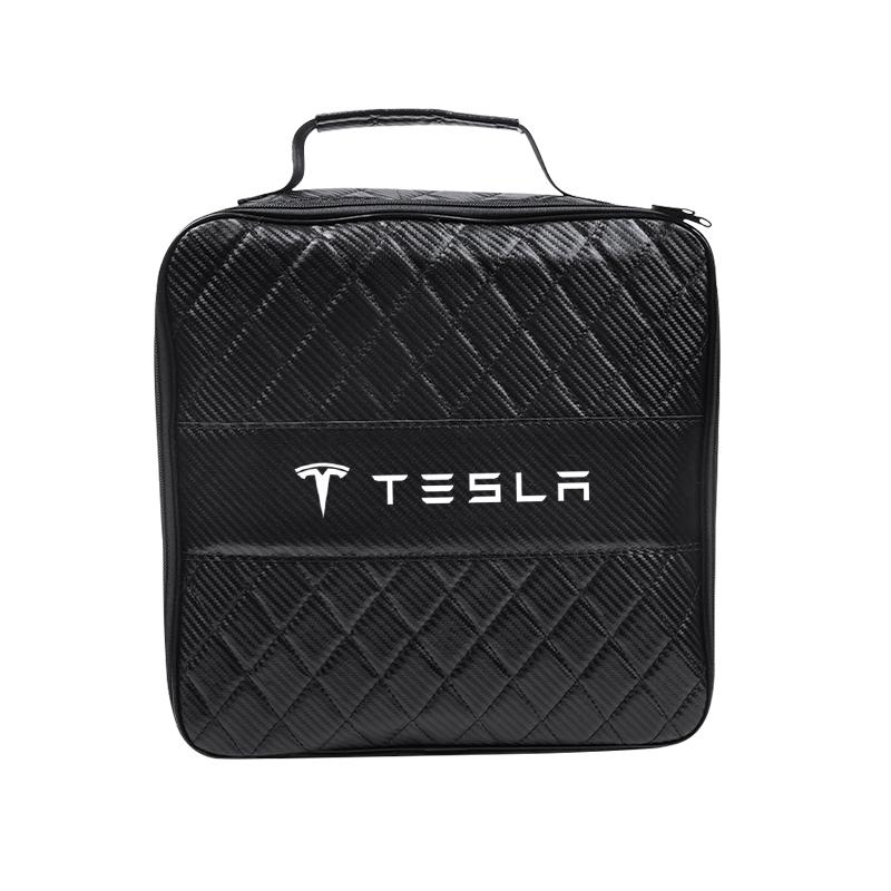 RETG9 EV Car Charging Cable Guns Storage Carry Bag Charger Container For Tesla Model 3 X Cybertruck Y S Highland Coil Accessories 2024